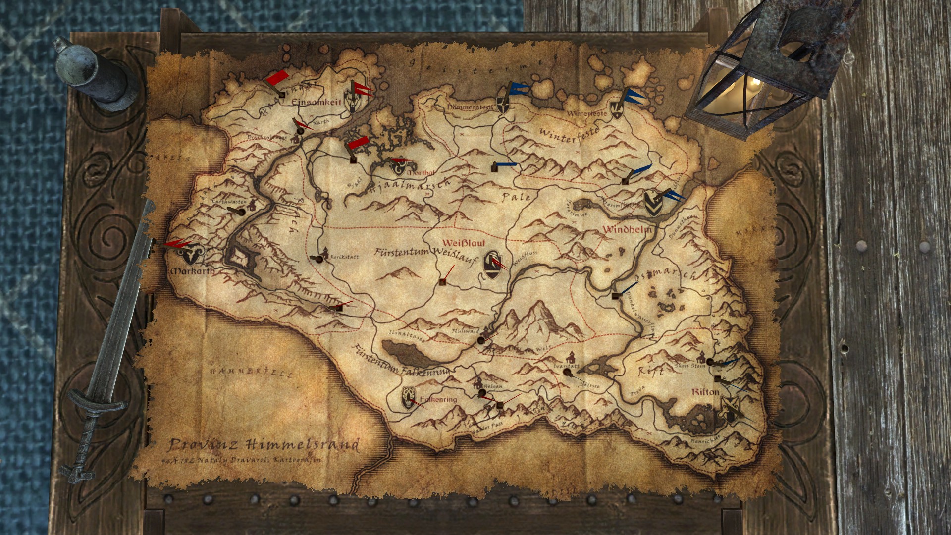 Himmelsrand-Karte | ElderScrollsPortal.de
