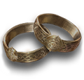 Ringe Maras symbolisieren die Ehe