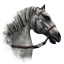 Altes Icon des kaiserlichen Pferds